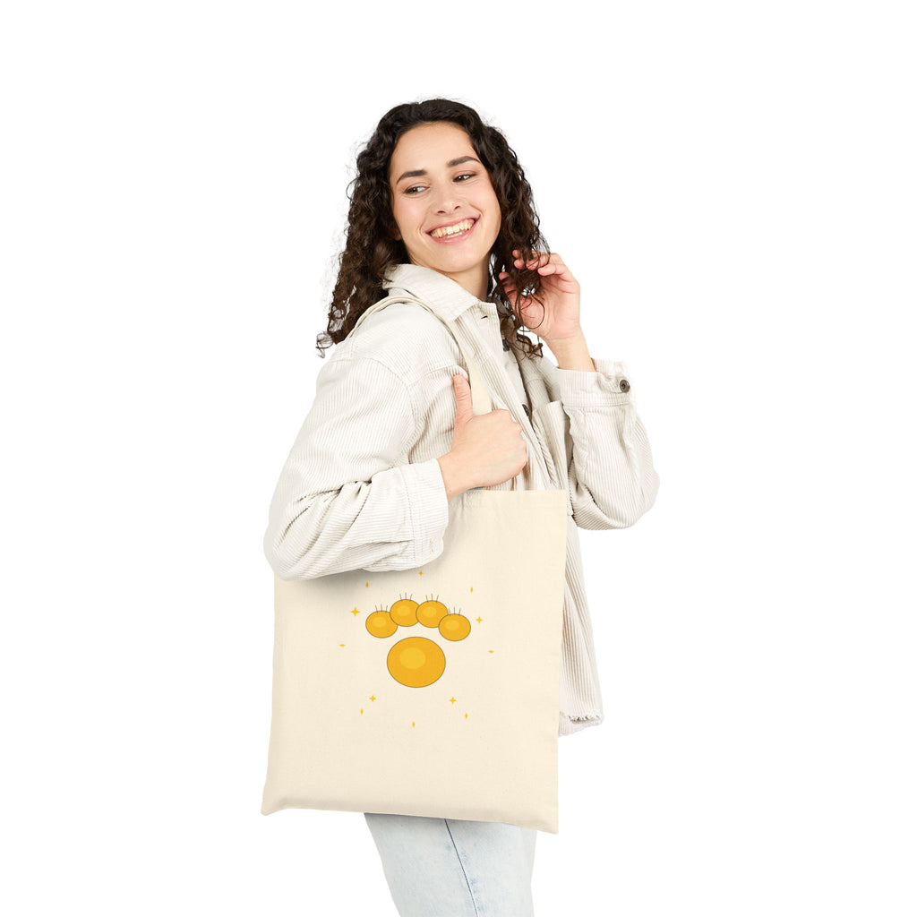 Golden Paw Tote Bag | Dog Mom Gift Bag | Cute Dog Lover Canvas Tote | FurEverLoved
