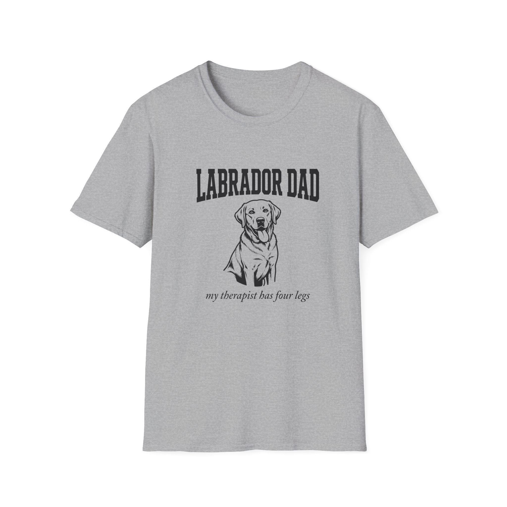 Labrador Dad T-Shirt — My Therapist Has Four Legs | Bold Classic Lab Tee | FurEverLoved