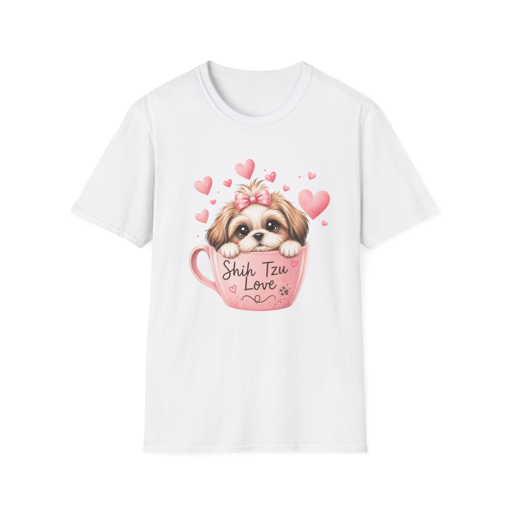 Shih Tzu Love T-Shirt — Kawaii Coquette Dog Mom Tee | FurEverLoved