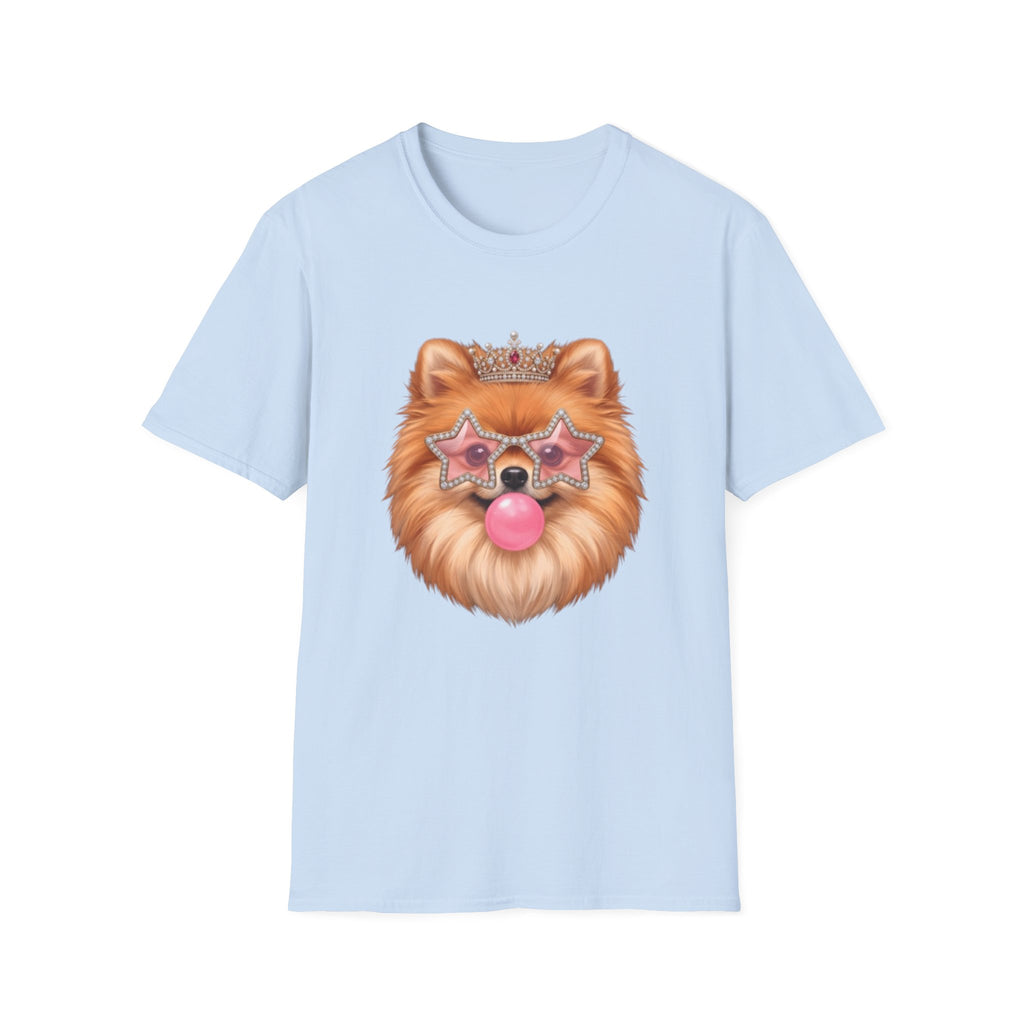 Sassy Pomeranian T-Shirt — Bubblegum Pom Dog Mom Tee | FurEverLoved