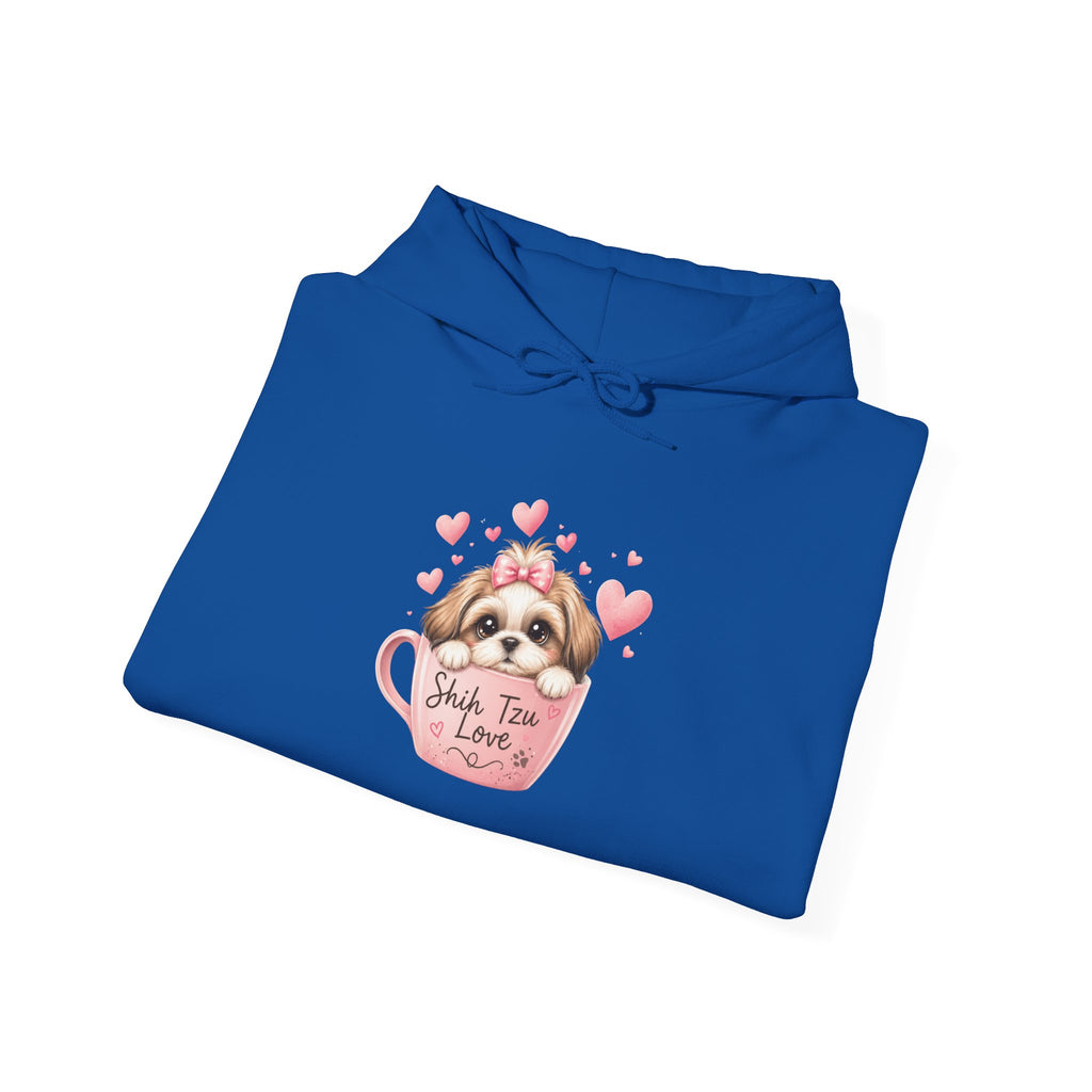 Shih Tzu Love Hoodie — Kawaii Coquette Dog Mom Sweatshirt | FurEverLoved
