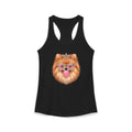 Sassy Pomeranian Racerback Tank — Bubblegum Pom Dog Mom Summer Shirt | FurEverLoved
