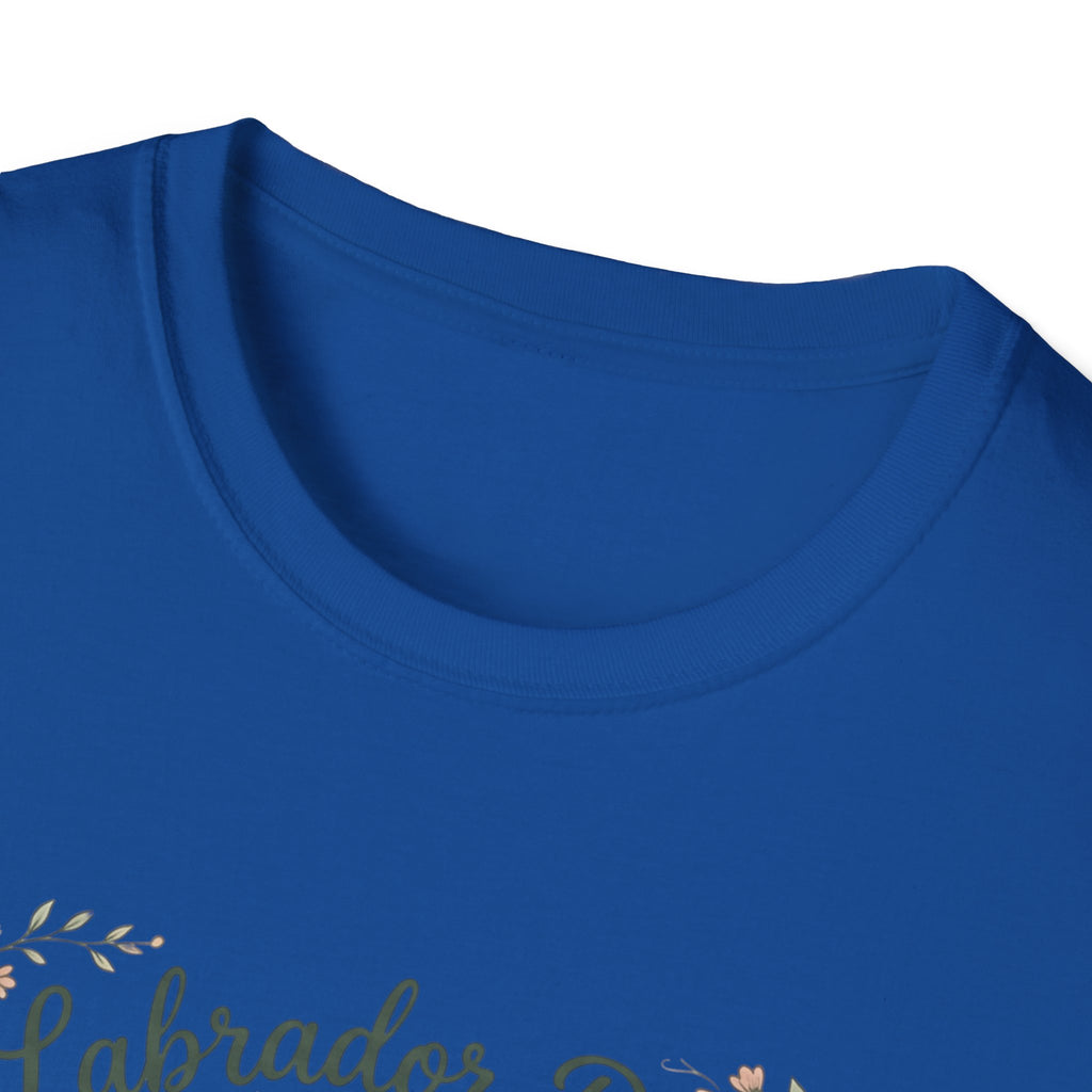 Labrador Dad T-Shirt — My Therapist Has Four Legs | Cottagecore Botanical Lab Tee