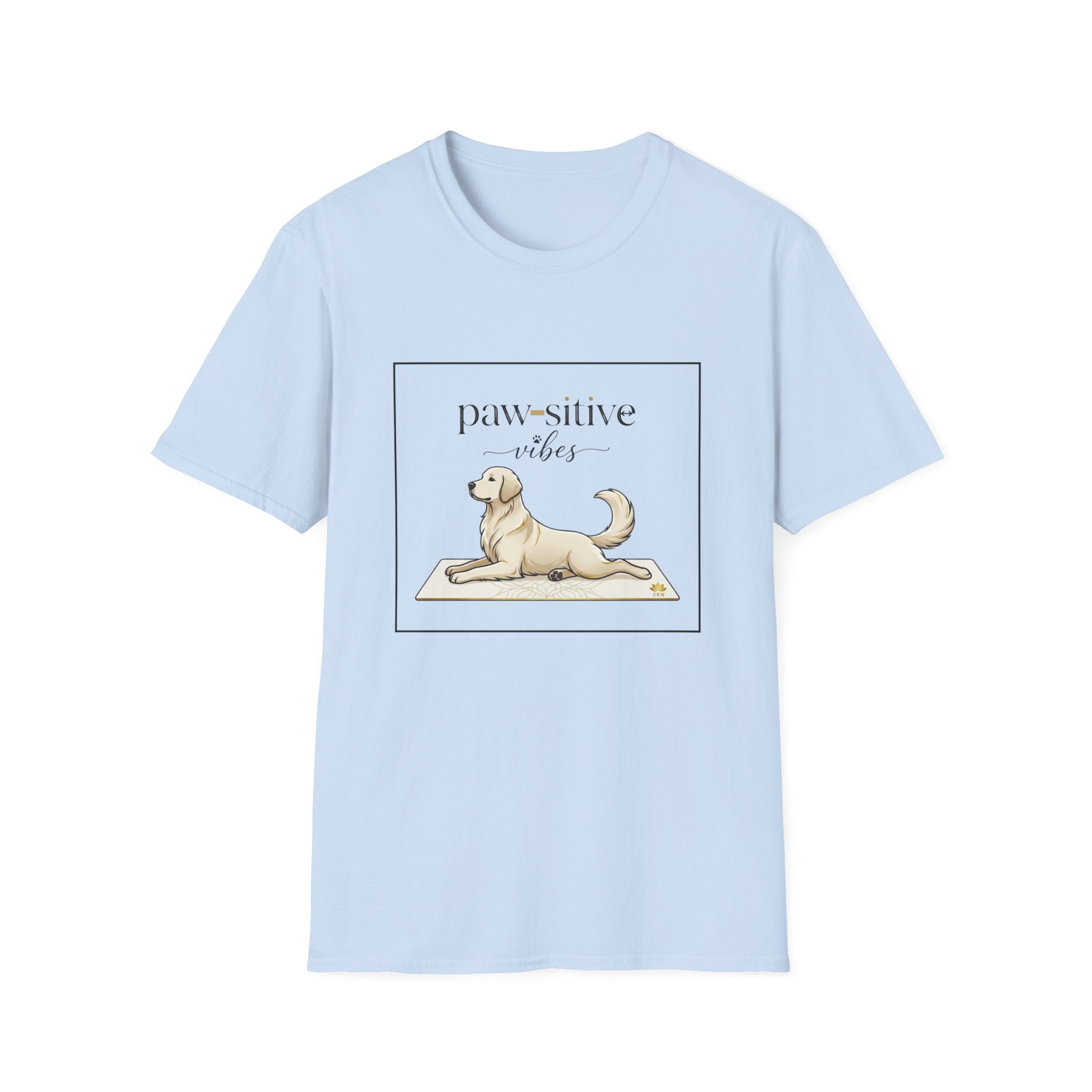 Pawsitive Vibes Dog Yoga T-Shirt — Funny Dog Mom Tee | FurEverLoved