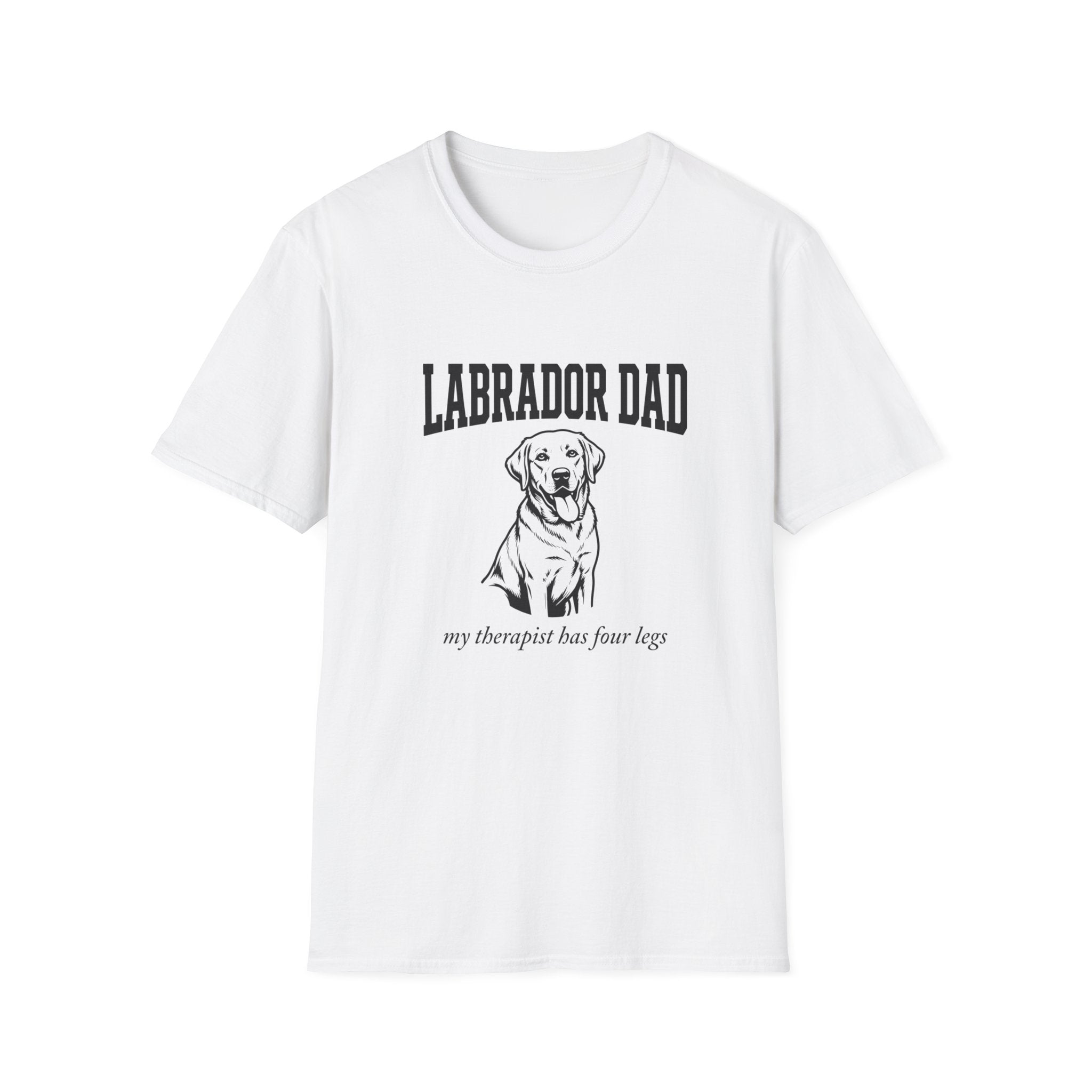 Labrador Dad T-Shirt — My Therapist Has Four Legs | Bold Classic Lab Tee | FurEverLoved