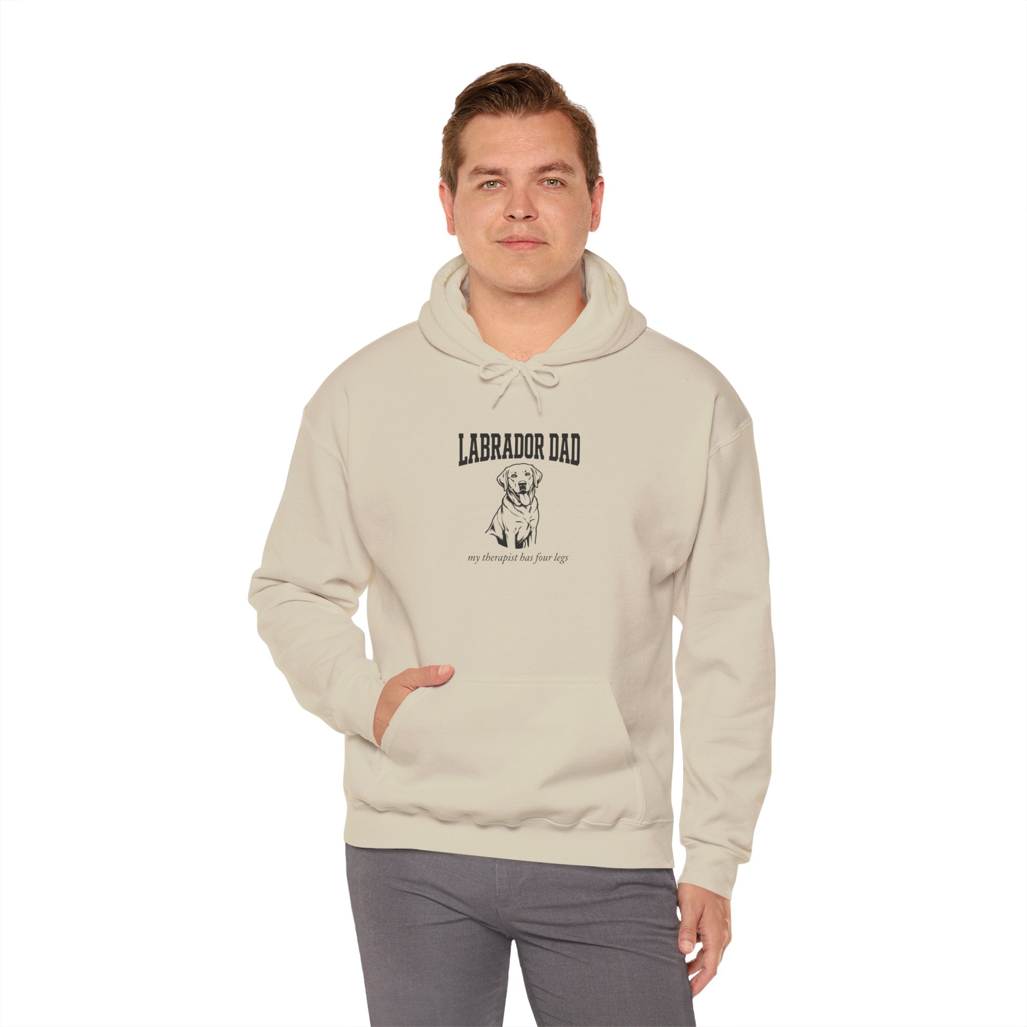 Labrador Dad Hoodie — My Therapist Has Four Legs | Classic Lab Dad Sweatshirt | FurEverLoved