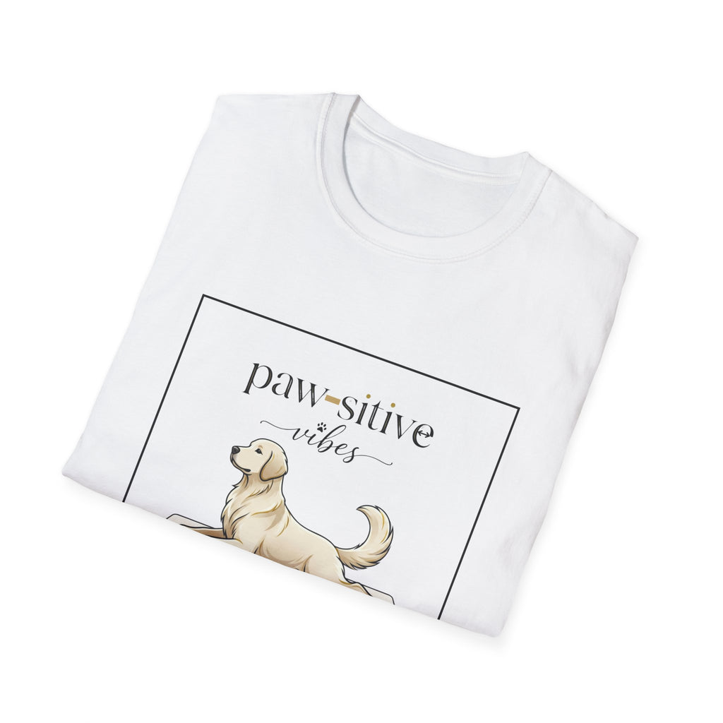 Pawsitive Vibes Dog Yoga T-Shirt — Funny Dog Mom Tee | FurEverLoved