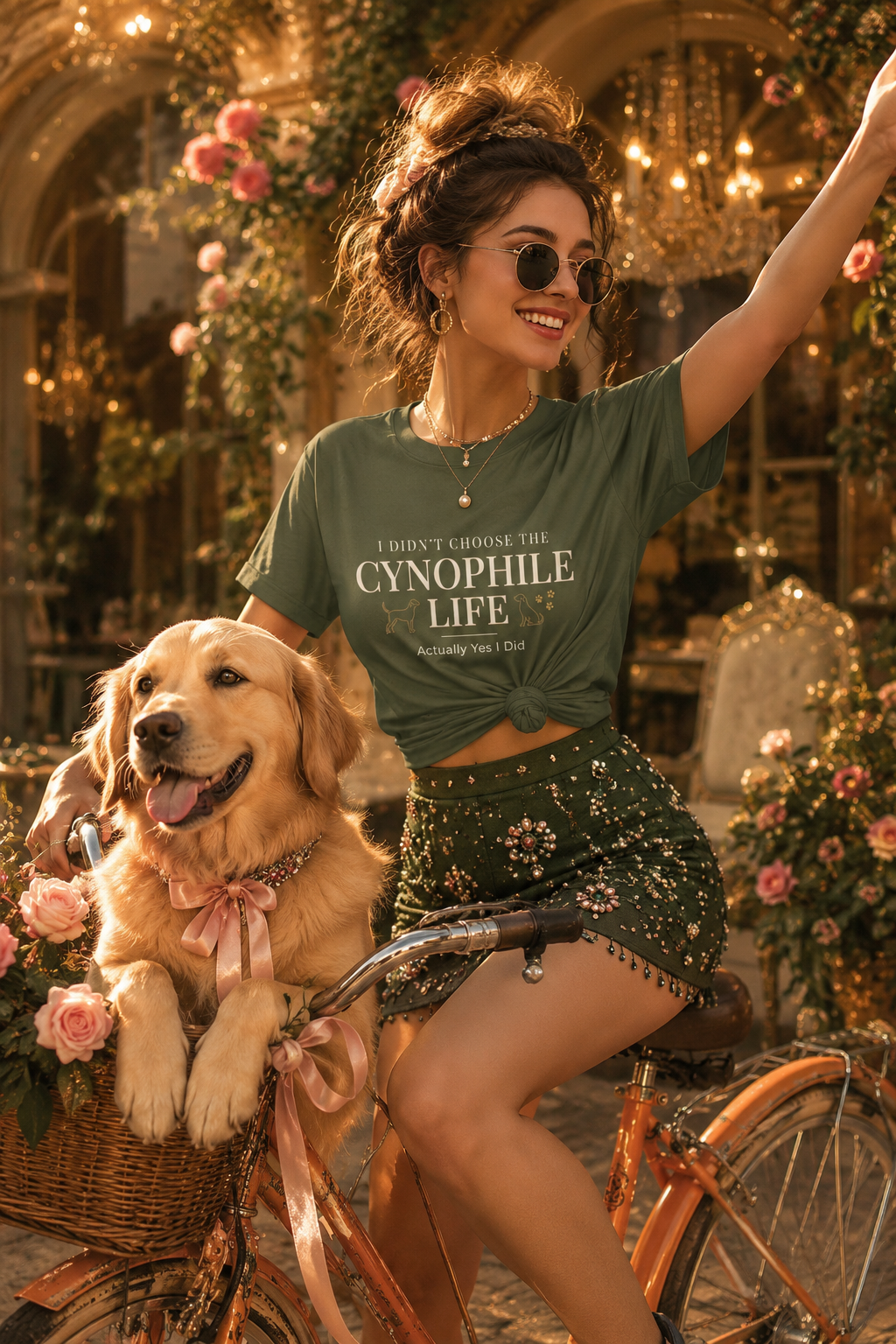 Cynophile Life T-Shirt — I Didn't Choose the Cynophile Life (Actually Yes I Did) | Dog Lover Tee