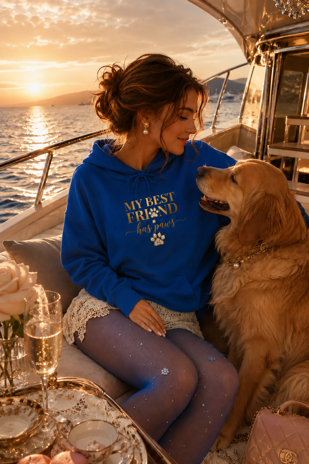 My Best Friend Has Paws Dog Mom Hoodie | Dog Lover Gift