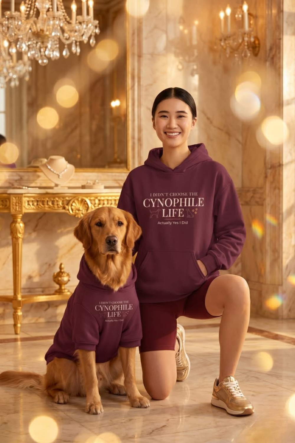 Cynophile Life Hoodie — I Didn't Choose the Cynophile Life (Actually Yes I Did) | Dog Lover Pullover
