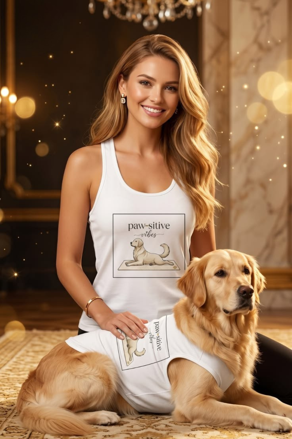 Pawsitive Vibes Racerback Tank Top — Dog Mom Workout Tank | FurEverLoved