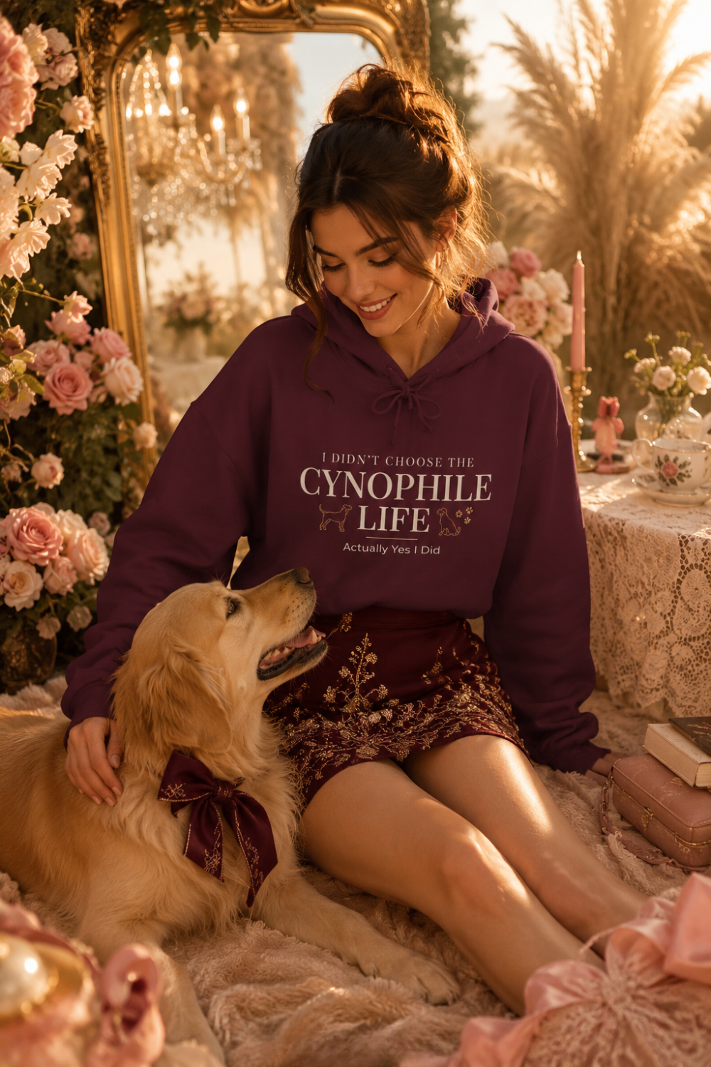 Cynophile Life Hoodie — I Didn't Choose the Cynophile Life (Actually Yes I Did) | Dog Lover Pullover