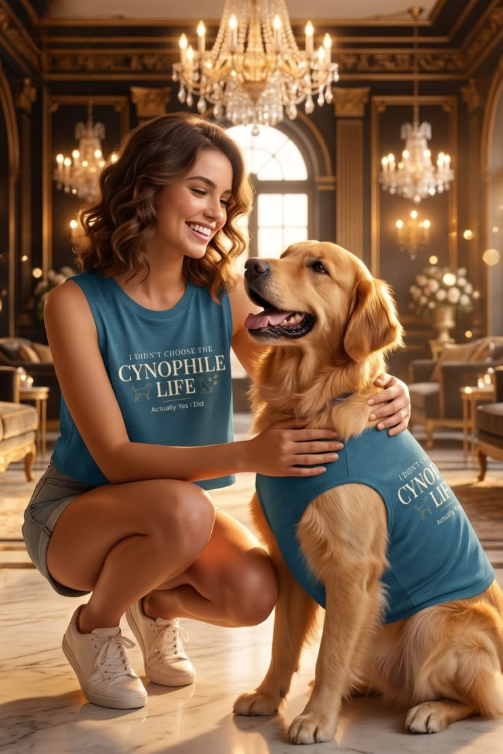 Cynophile Life Women's Crop Top — I Didn't Choose the Cynophile Life (Actually Yes I Did) | Dog Lover Top