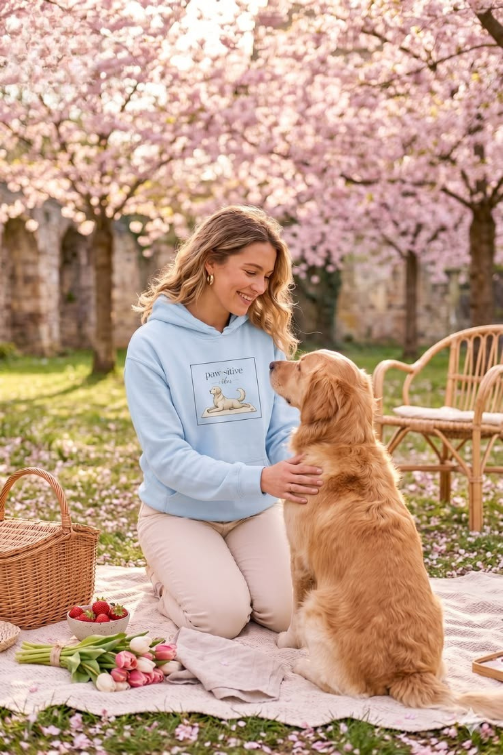 Pawsitive Vibes Hoodie — Cute Dog Graphic Sweatshirt | FurEverLoved
