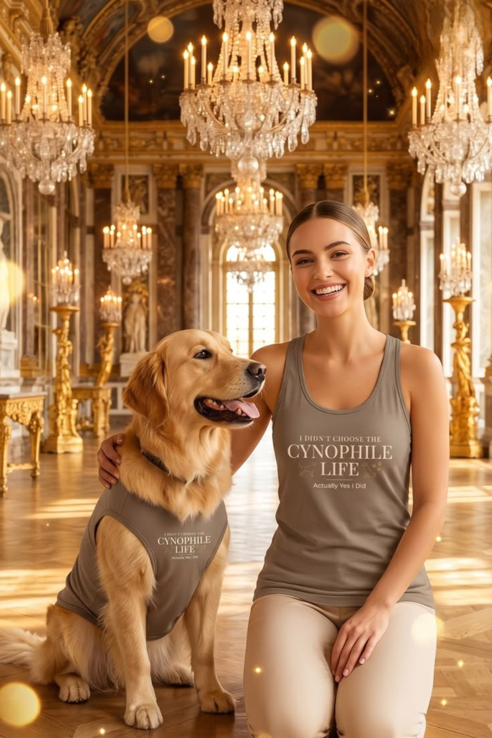 Cynophile Life Racerback Tank — I Didn't Choose the Cynophile Life (Actually Yes I Did) | Dog Lover Tank Top