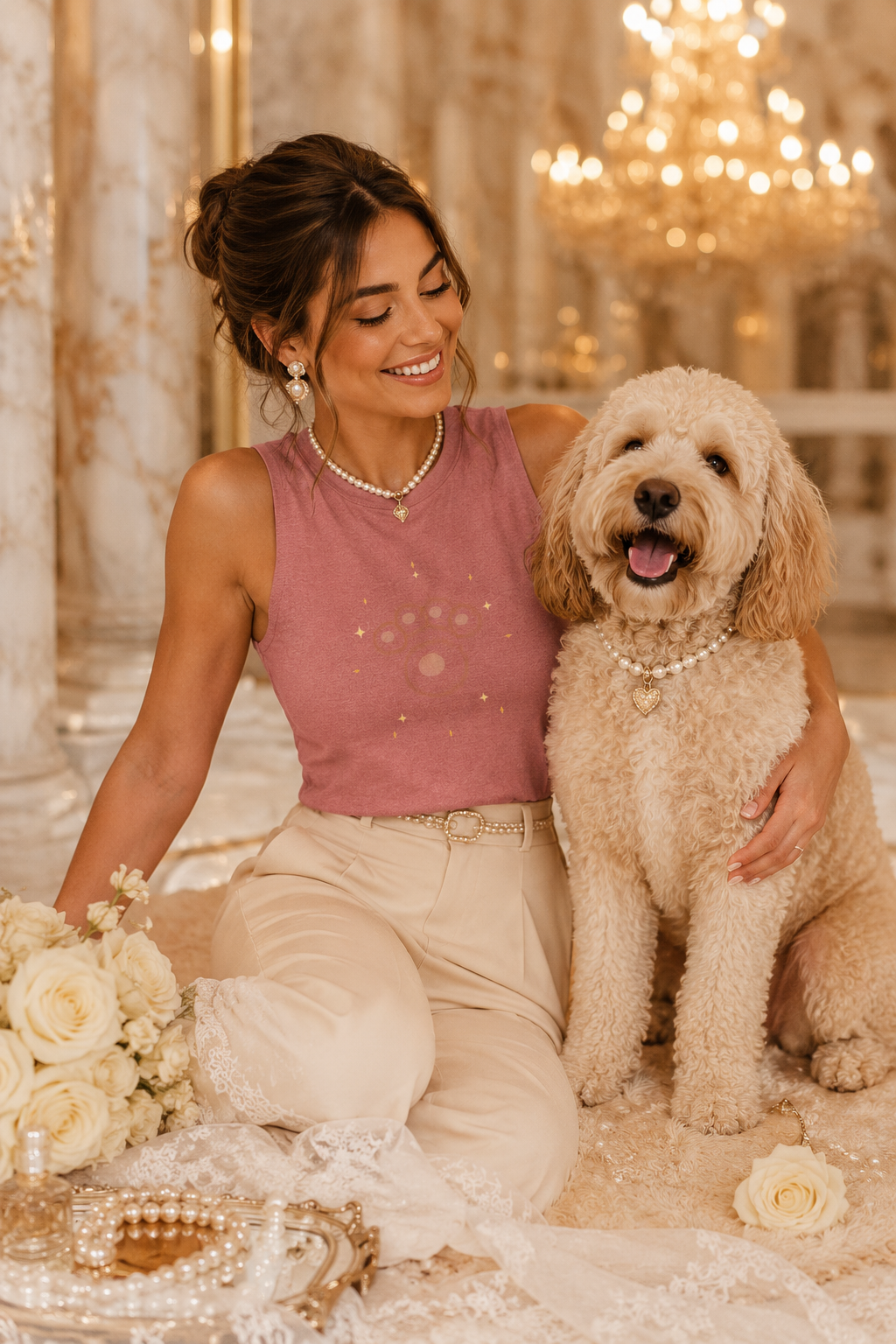 Golden Paw Celestial Crop Top | FurEverLoved