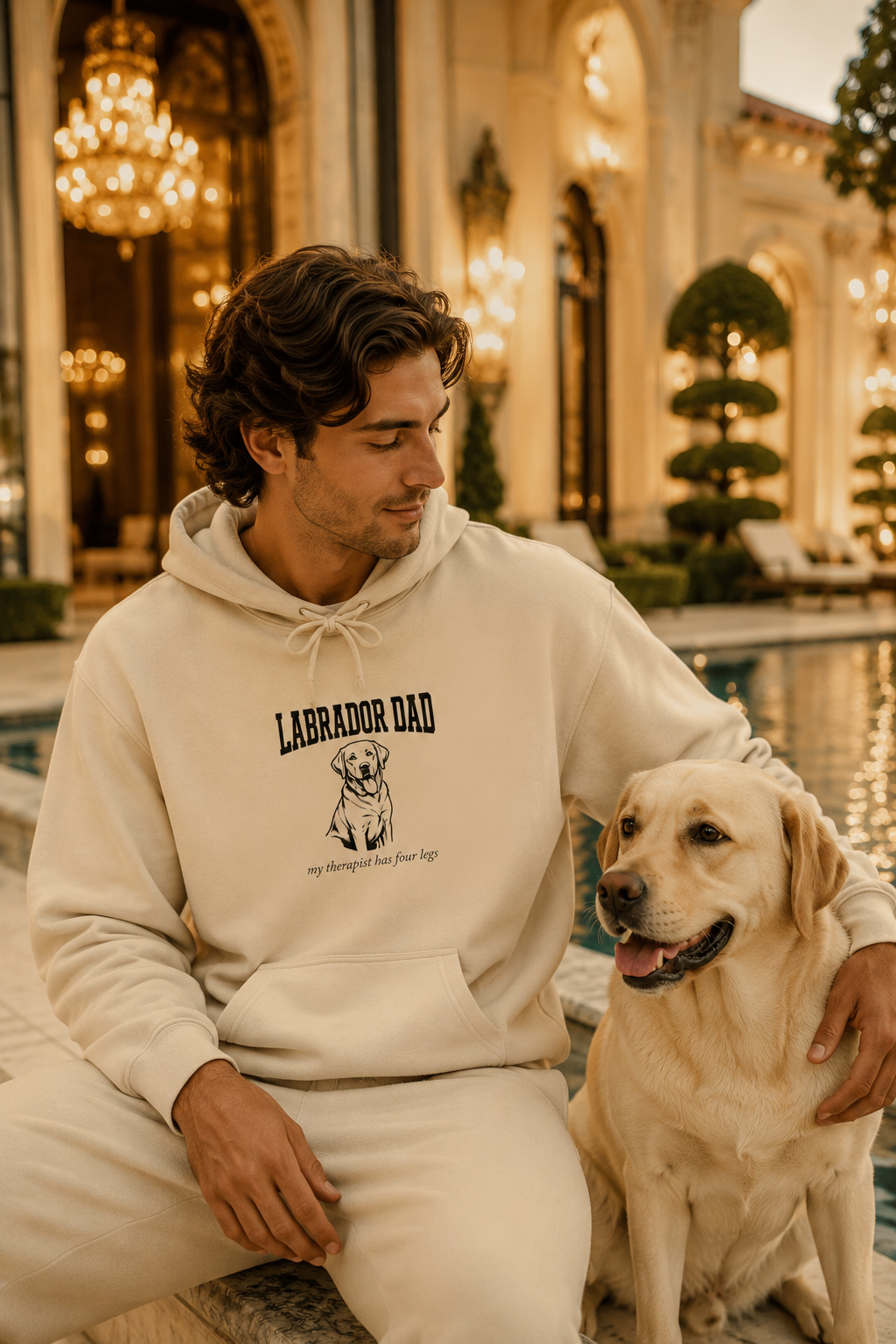 Labrador Dad Hoodie — My Therapist Has Four Legs | Classic Lab Dad Sweatshirt | FurEverLoved